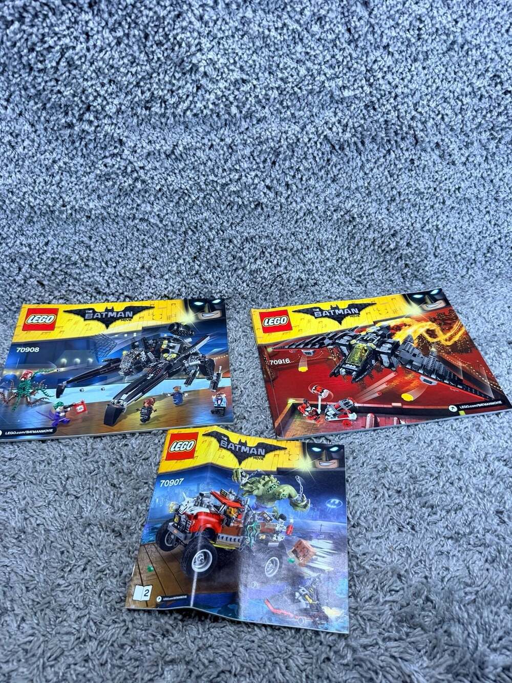 LEGO The Batman Movie Instruction Manuals Lot